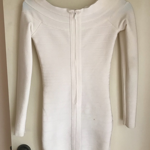Beautiful White Herve Leger Style Dress - Picture 2 of 2